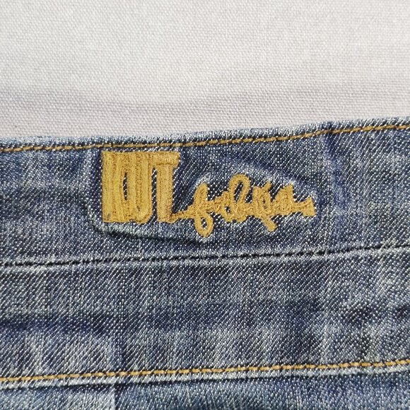 KUT from the Kloth jean pencil skirt women's size 10 denim blue - Picture 5 of 14